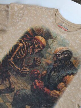 NWT Modern Culture Blood Cult "Choose Your Fighter" Graphic Tee XL Boxy Fit